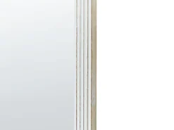 Lustro ścienne BRIANT 56 cm 130 cm Drewno mango Biały