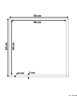 Lustro ścienne BRIGNOLES 50 cm 50 cm Biały