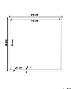 Lustro ścienne BRIGNOLES 50 cm 50 cm Czarny