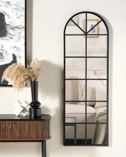 Lustro ścienne BROUAGE 40 cm 120 cm Metal Czarny
