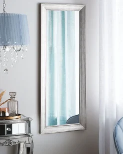 Lustro ścienne BUBRY 50 cm 130 cm Srebrny