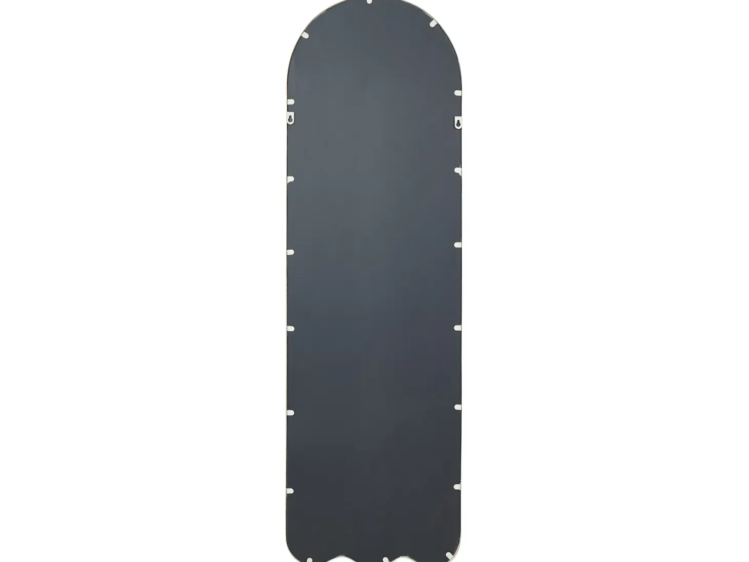Lustro ścienne BUSSY 45 cm 145 cm Metal Złamana biel