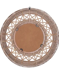 Lustro ścienne CACOMA 62 cm 62 cm Bambus Brązowy