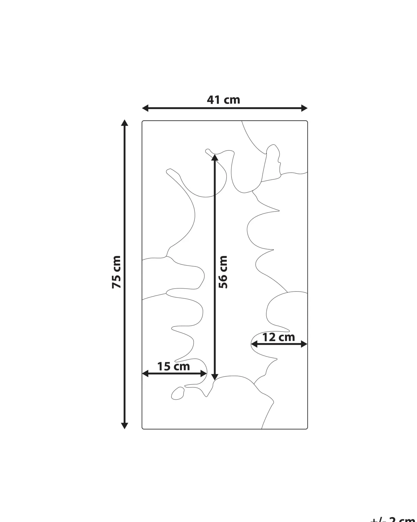 Lustro ścienne CAGERI 41 cm 75 cm Bawełna Różowy