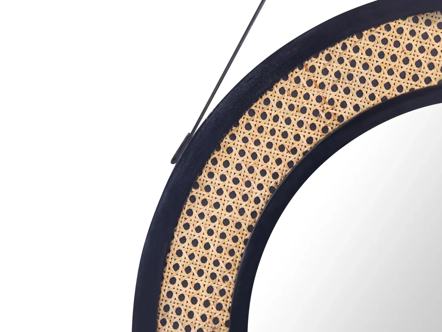 Lustro ścienne CAMBRAI 70 cm 104 cm Rattan Naturalny