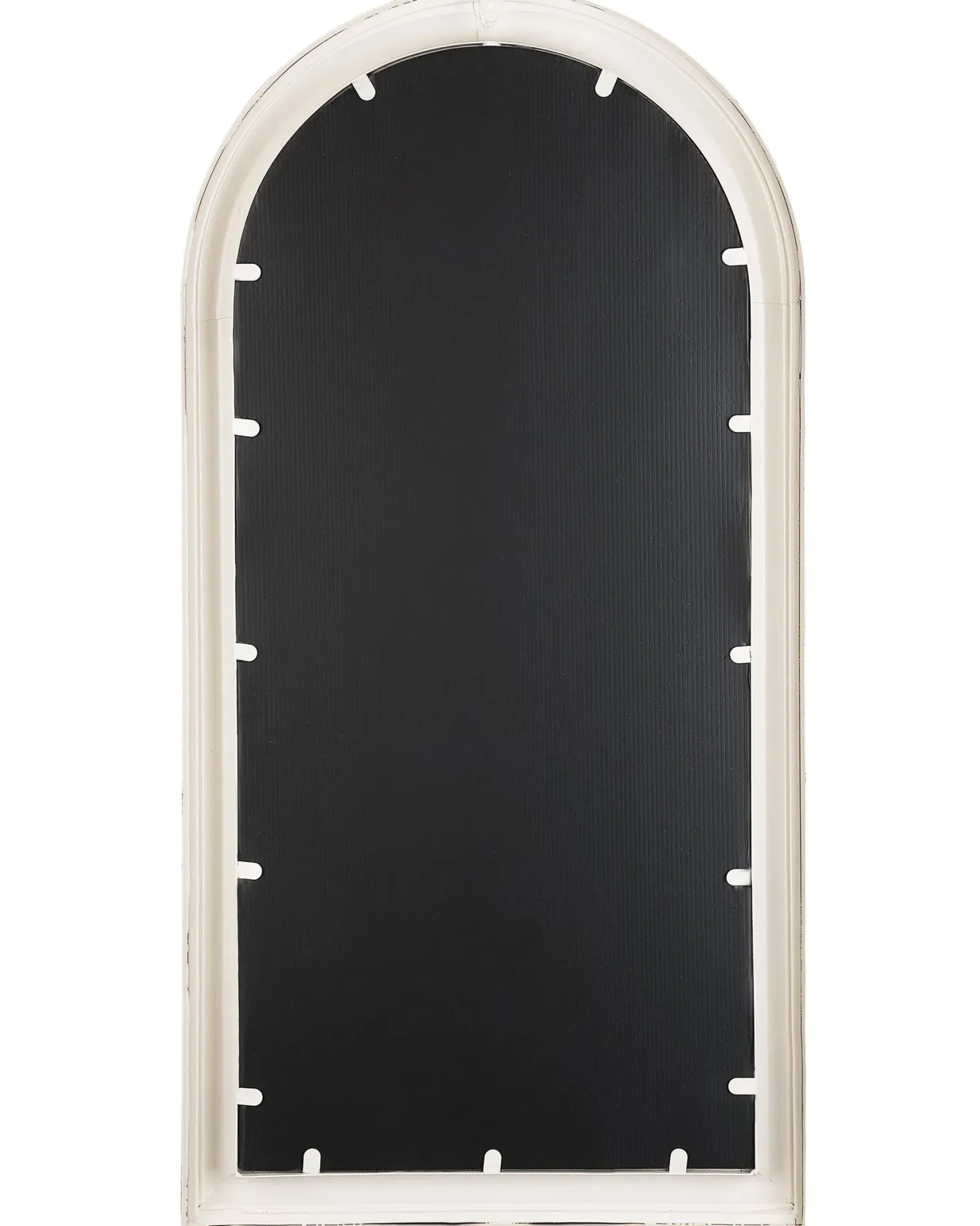 Lustro ścienne CAMPEL 49 cm 97 cm Metal Złamana biel