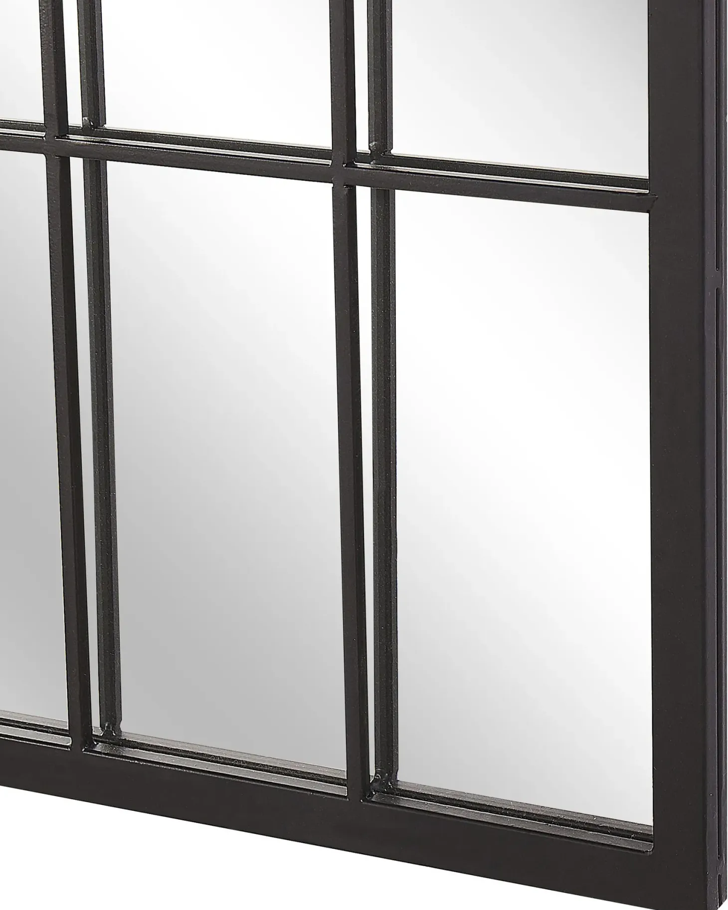 Lustro ścienne CASSEL 50 cm 115 cm Metal Czarny