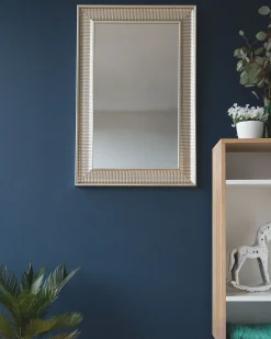 Lustro ścienne CASSIS 60 cm 90 cm Złoty