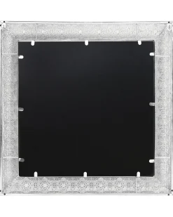 Lustro ścienne CAVAN 65 cm 65 cm Metal Srebrny