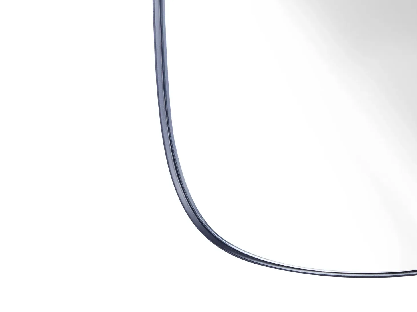 Lustro ścienne CERGY 39 cm 95 cm Metal Czarny