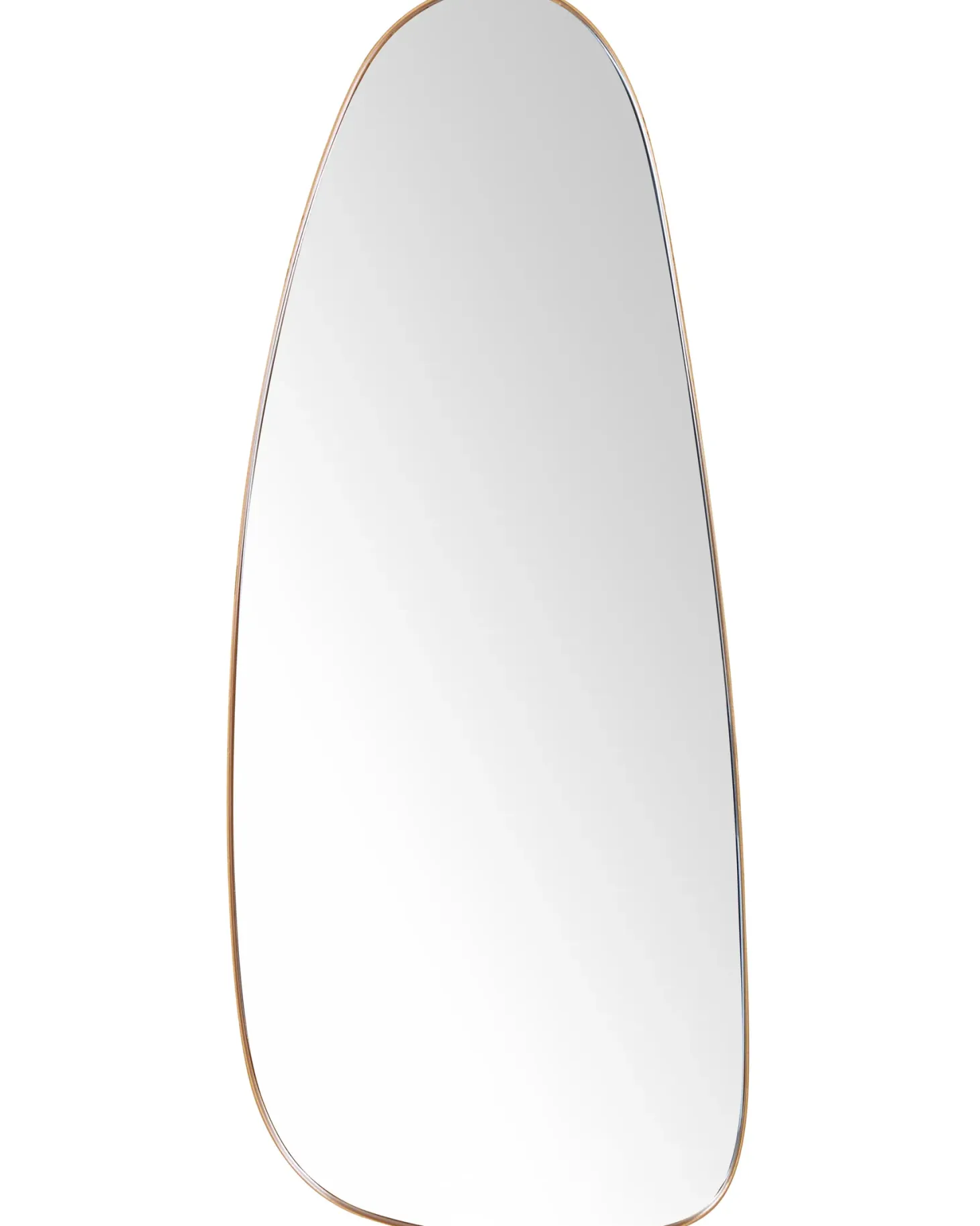 Lustro ścienne CERGY 39 cm 95 cm Metal Złoty