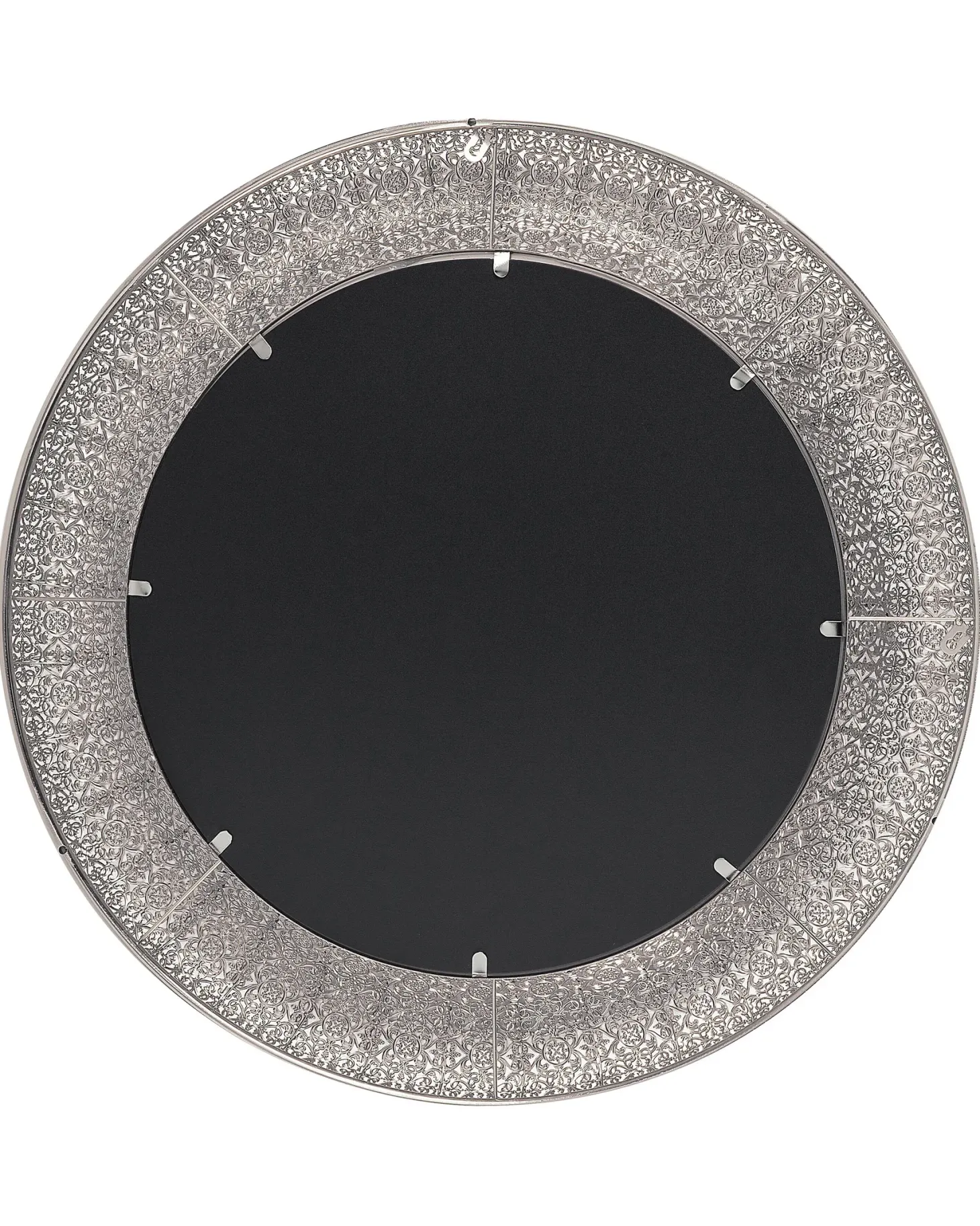 Lustro ścienne CHANNAY 80 cm 80 cm Metal Srebrny