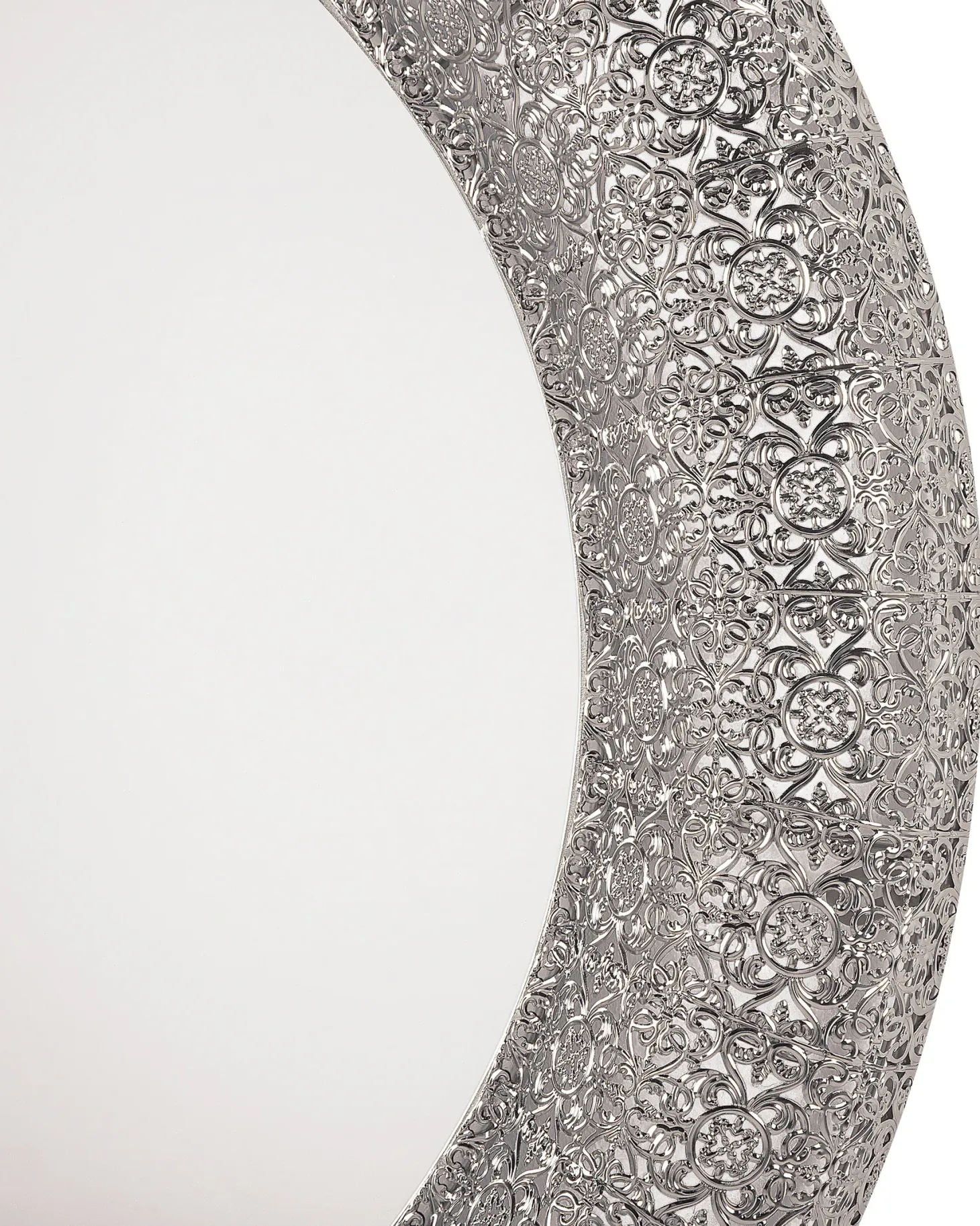 Lustro ścienne CHANNAY 80 cm 80 cm Metal Srebrny