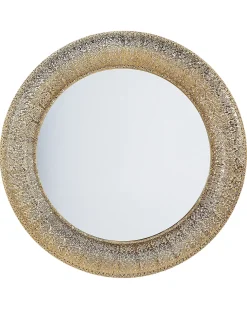 Lustro ścienne CHANNAY 80 cm 80 cm Metal Złoty