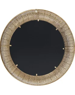 Lustro ścienne CHANNAY 80 cm 80 cm Metal Złoty