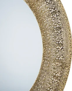 Lustro ścienne CHANNAY 80 cm 80 cm Metal Złoty