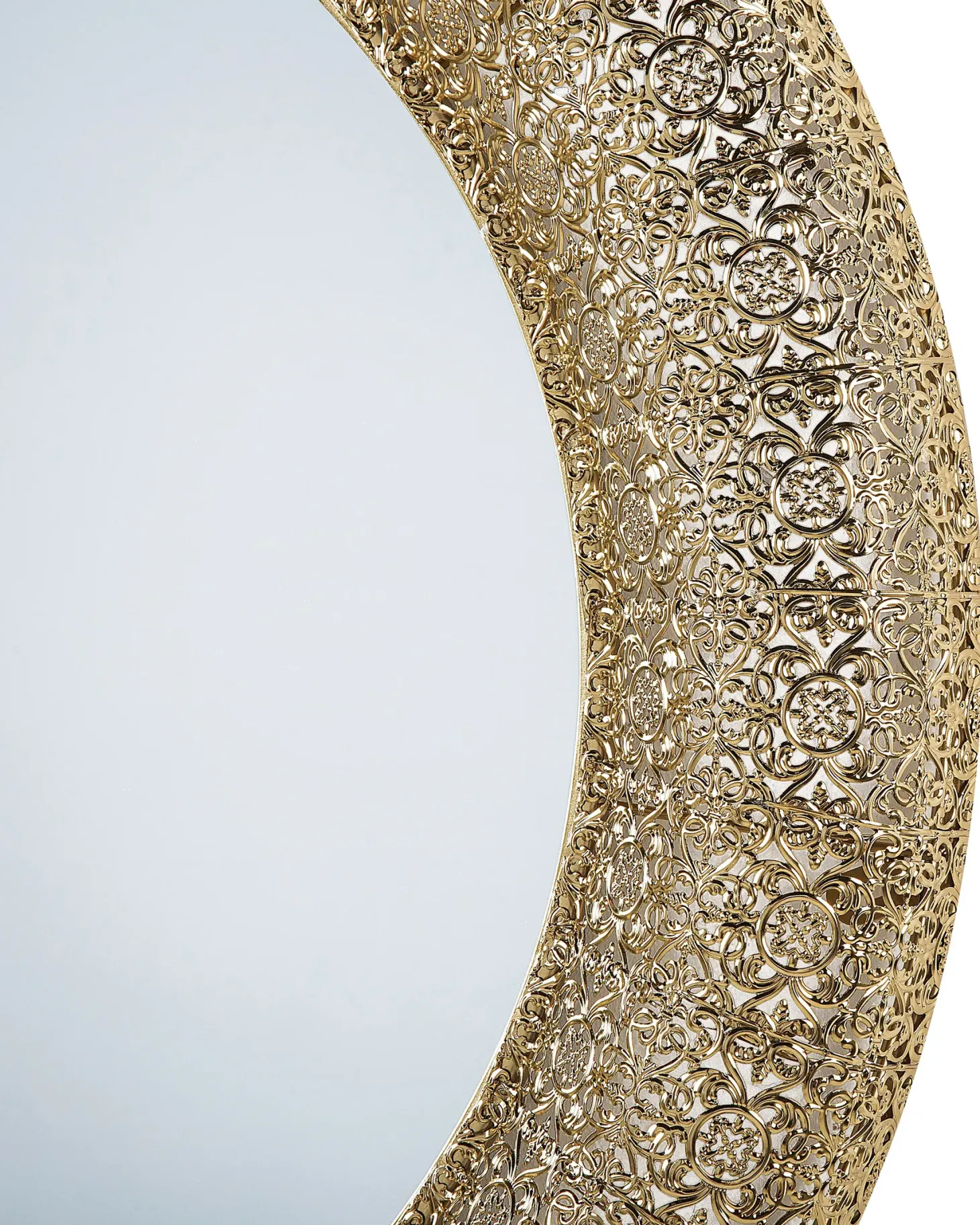 Lustro ścienne CHANNAY 80 cm 80 cm Metal Złoty