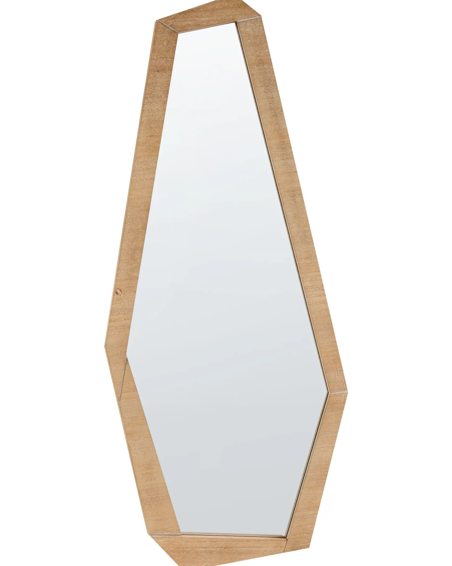 Lustro ścienne CHANU 44 cm 104 cm Jasnobrązowy
