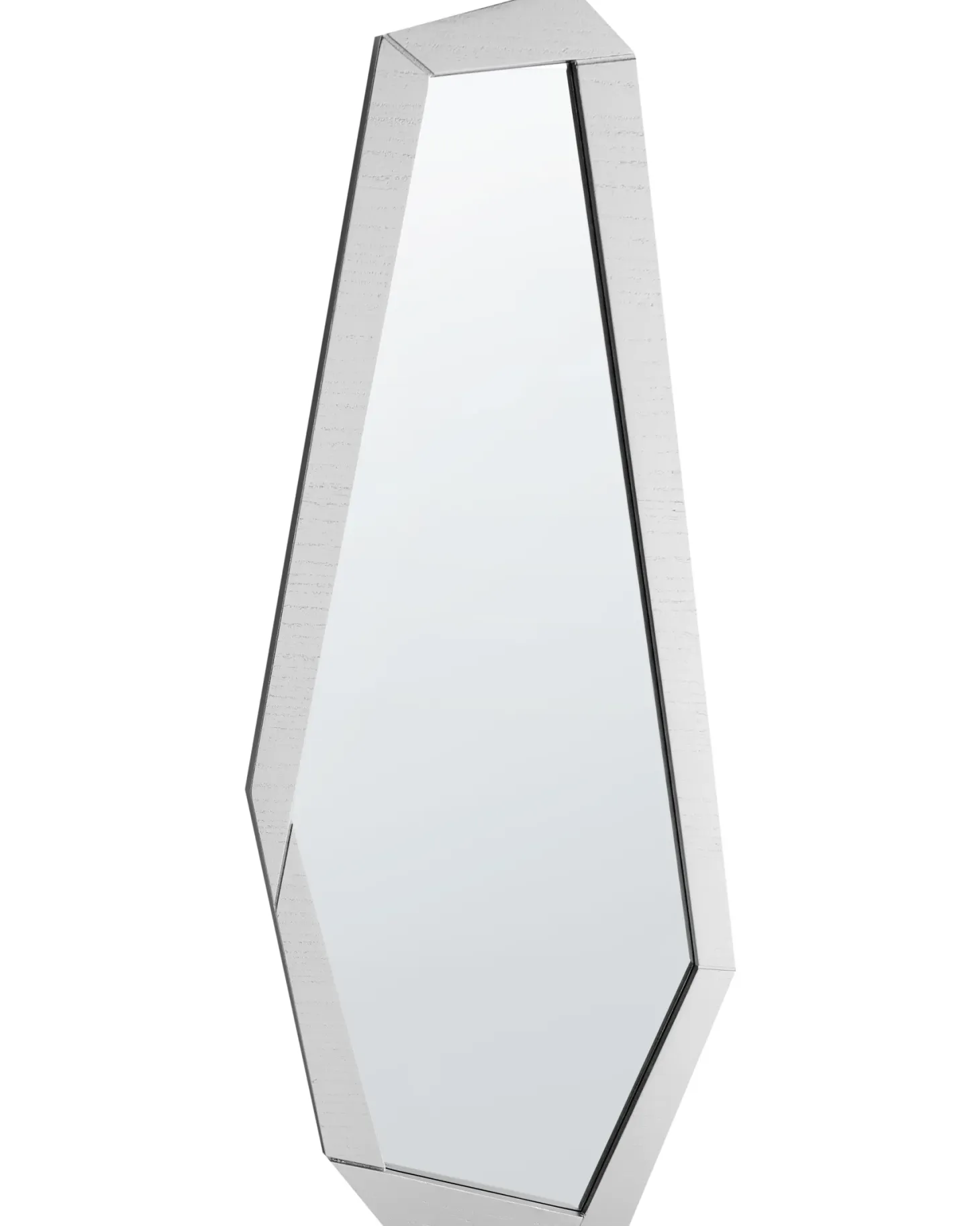 Lustro ścienne CHANU 44 cm 104 cm Srebrny