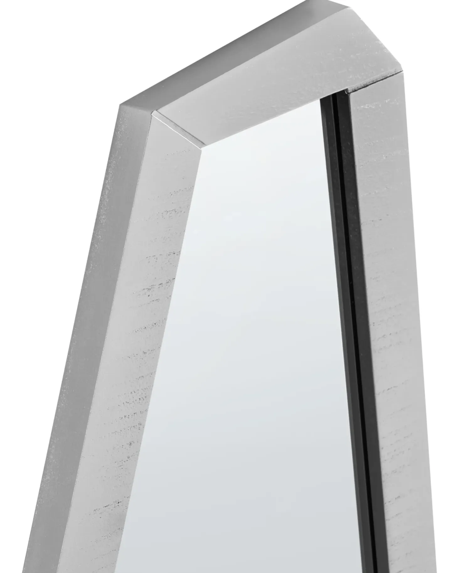 Lustro ścienne CHANU 44 cm 104 cm Srebrny