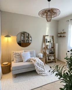 Lustro ścienne CHARRON 80 cm 80 cm Różowe złoto