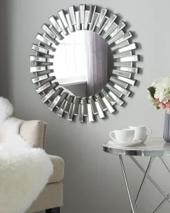 Lustro ścienne CHOLET 70 cm 70 cm Srebrny