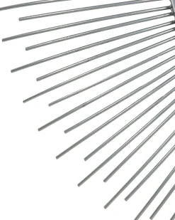 Lustro ścienne CILLY 80 cm 80 cm Metal Srebrny