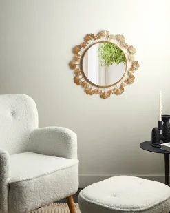 Lustro ścienne CODOLET 60 cm 60 cm Metal Złoty