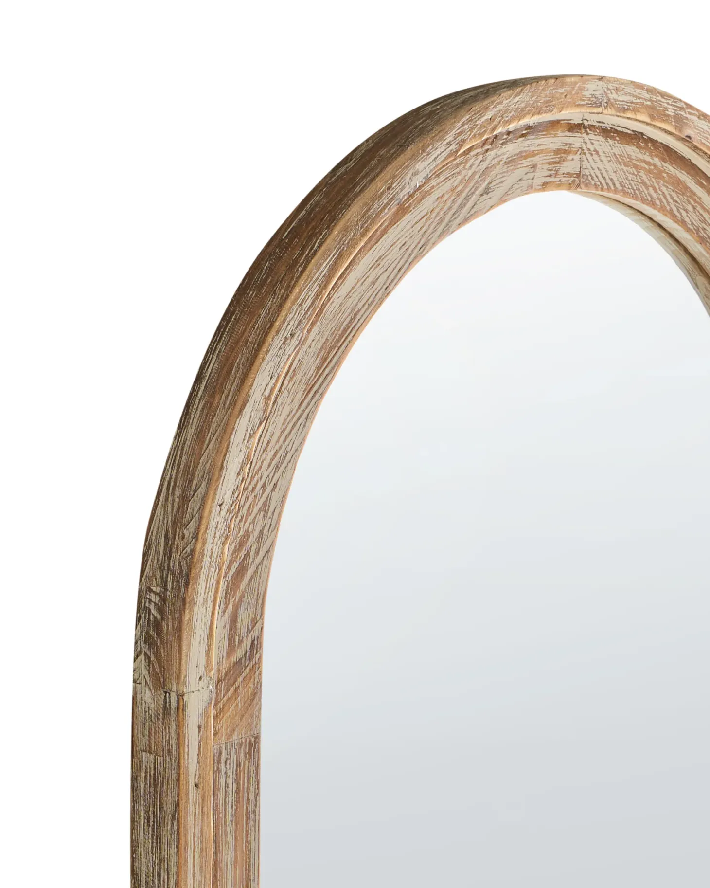 Lustro ścienne COIGNY 55 cm 170 cm Drewno jodłowe Jasnobrązowy