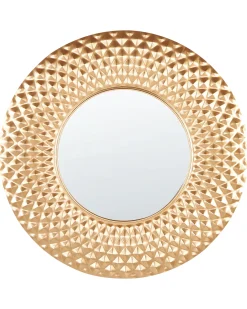 Lustro ścienne COMBE 60 cm 60 cm Metal Złoty