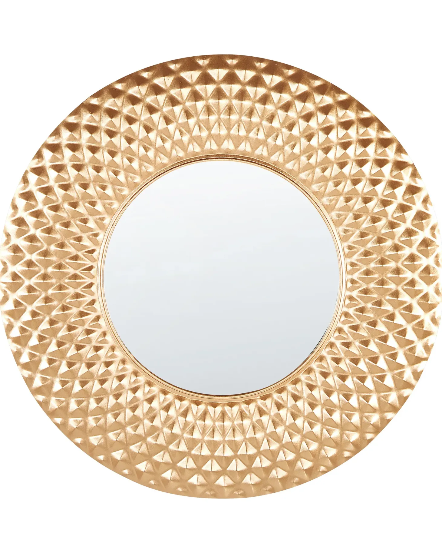 Lustro ścienne COMBE 60 cm 60 cm Metal Złoty
