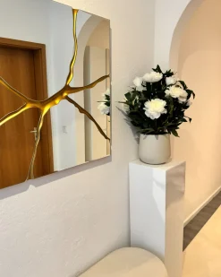 Lustro ścienne COOLE 80 cm 80 cm Złoty
