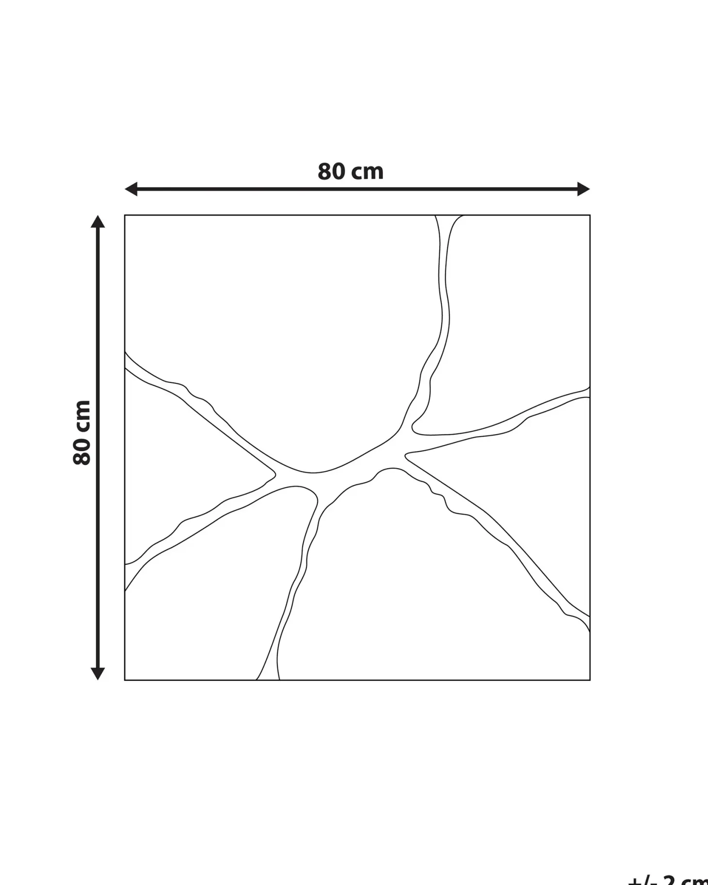 Lustro ścienne COOLE 80 cm 80 cm Złoty