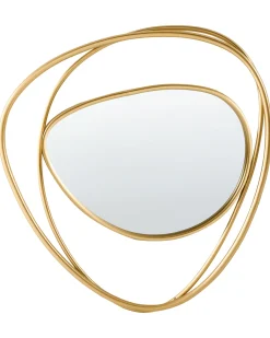 Lustro ścienne COURCY 50 cm 54 cm Metal Złoty