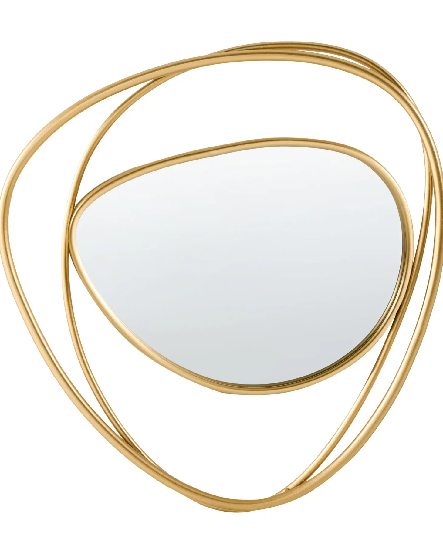 Lustro ścienne COURCY 50 cm 54 cm Metal Złoty