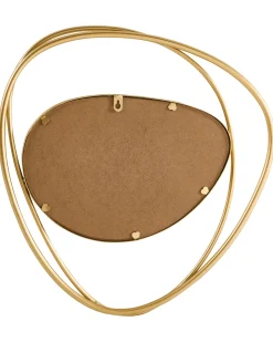Lustro ścienne COURCY 50 cm 54 cm Metal Złoty