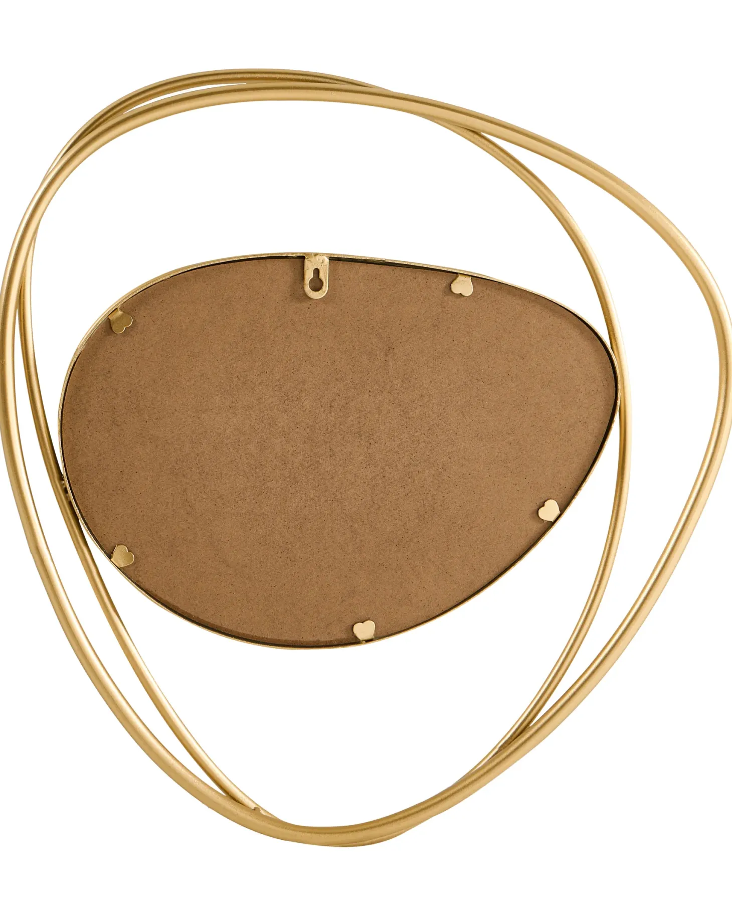 Lustro ścienne COURCY 50 cm 54 cm Metal Złoty