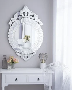 Lustro ścienne CRAON 67 cm 100 cm Srebrny