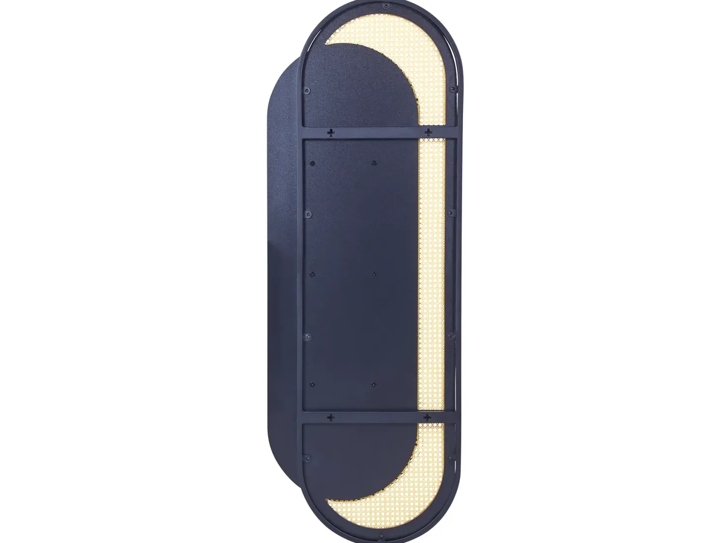 Lustro ścienne CREIL 51 cm 143 cm Technorattan Naturalny