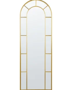 Lustro ścienne CROSSES 60 cm 170 cm Metal Złoty
