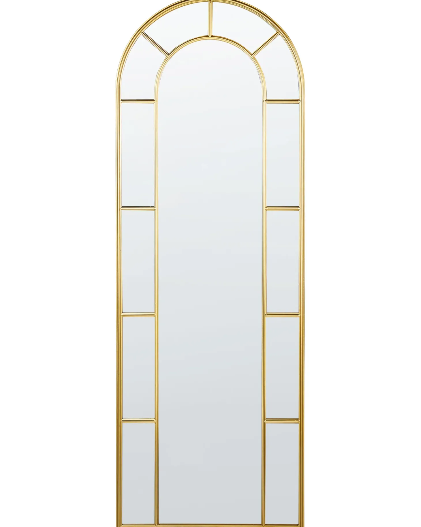 Lustro ścienne CROSSES 60 cm 170 cm Metal Złoty
