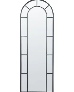 Lustro ścienne CROSSES 60 cm 170 cm Metal Czarny