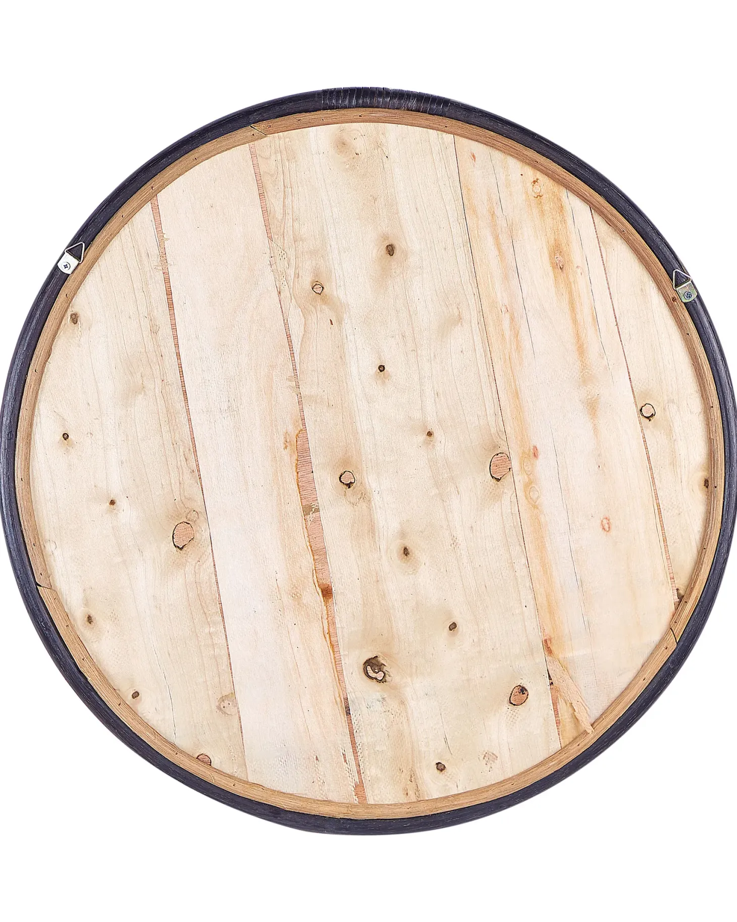 Lustro ścienne DAKSA 60 cm 60 cm Rattan Czarny