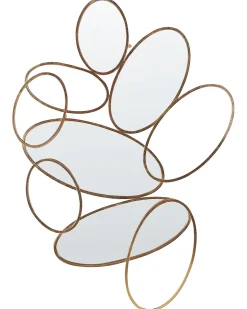 Lustro ścienne DECIZE 113 cm 77 cm Metal Złoty