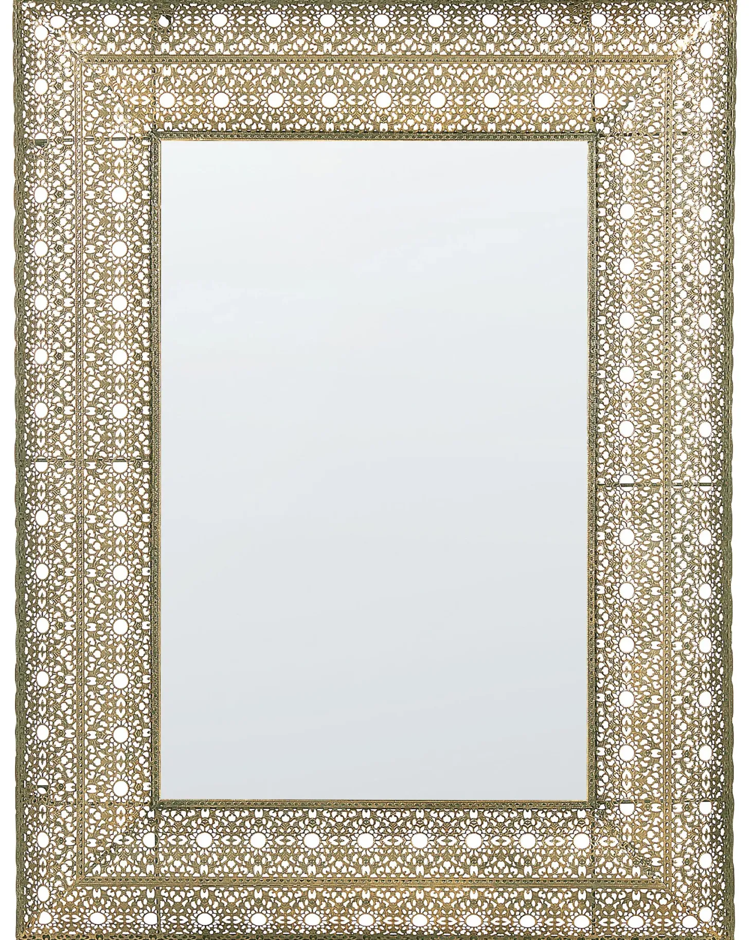 Lustro ścienne DEHRADUN 69 cm 90 cm Metal Złoty