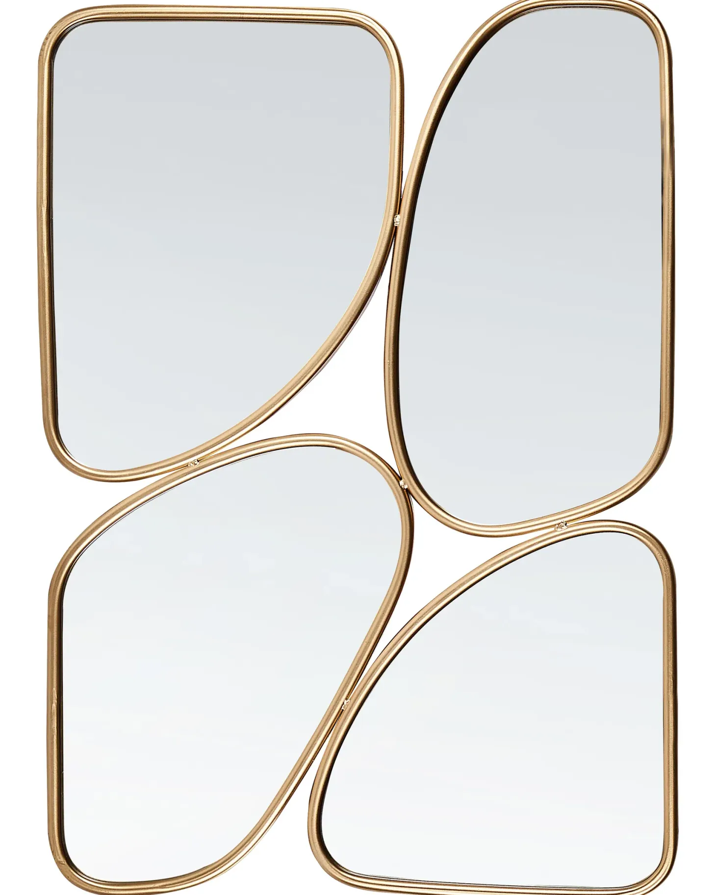 Lustro ścienne DIANCEY 70 cm 100 cm Metal Złoty