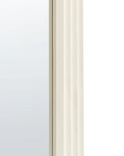 Lustro ścienne DIJON 80 cm 170 cm Drewno Złamana biel