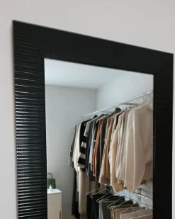 Lustro ścienne DRAVEIL 50 cm 130 cm Czarny