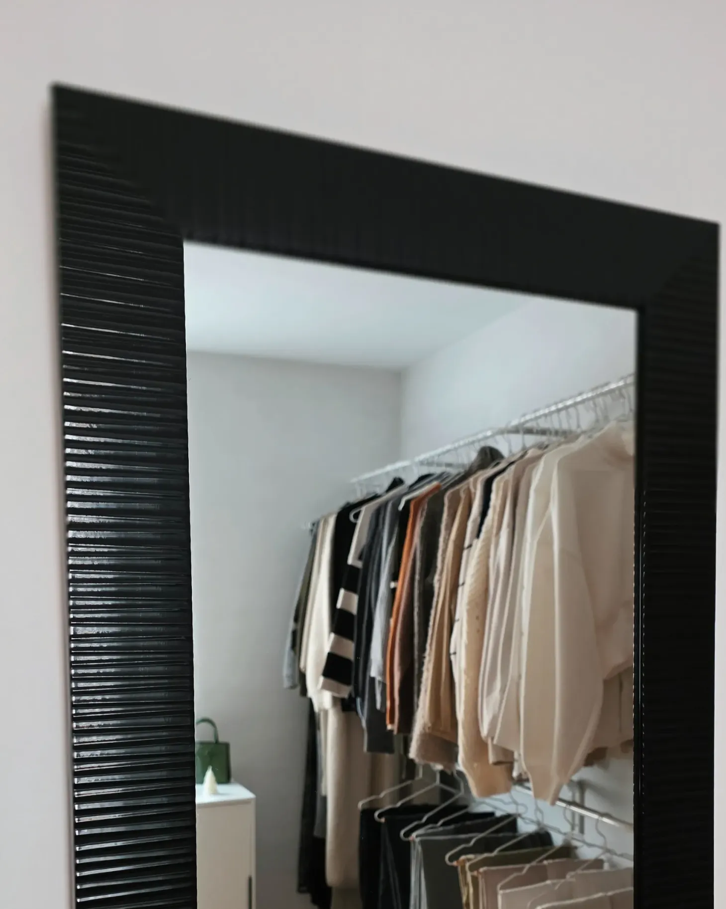 Lustro ścienne DRAVEIL 50 cm 130 cm Czarny