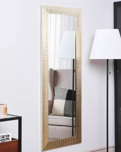 Lustro ścienne DRAVEIL 50 cm 130 cm Złoty